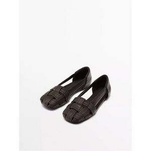 Elegant Black Woven Flats